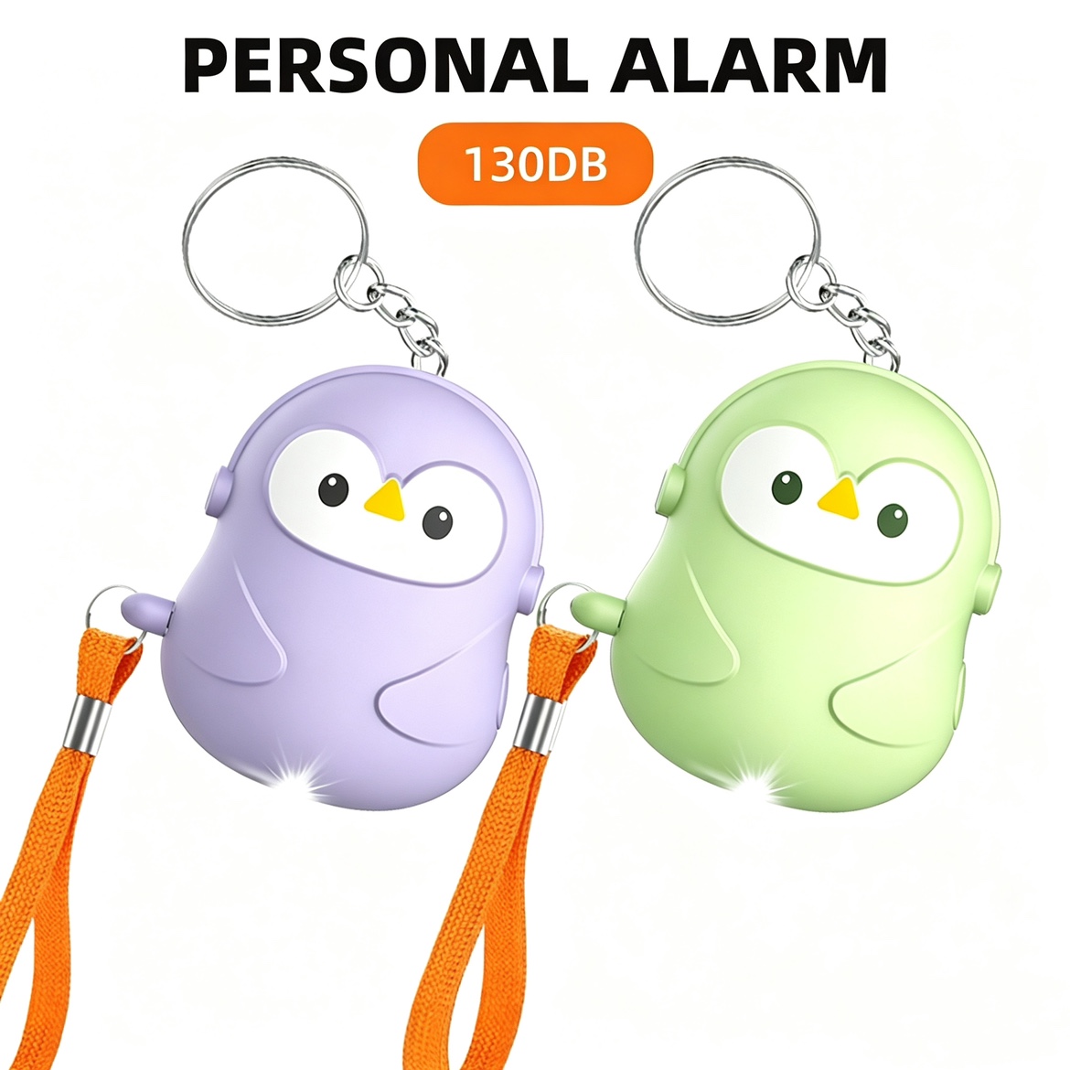 Personal Alarm Keychain - Persönliche Selbstverteidigung 5-teiliges Alarmset 130dB Selbstverteidigungssirene