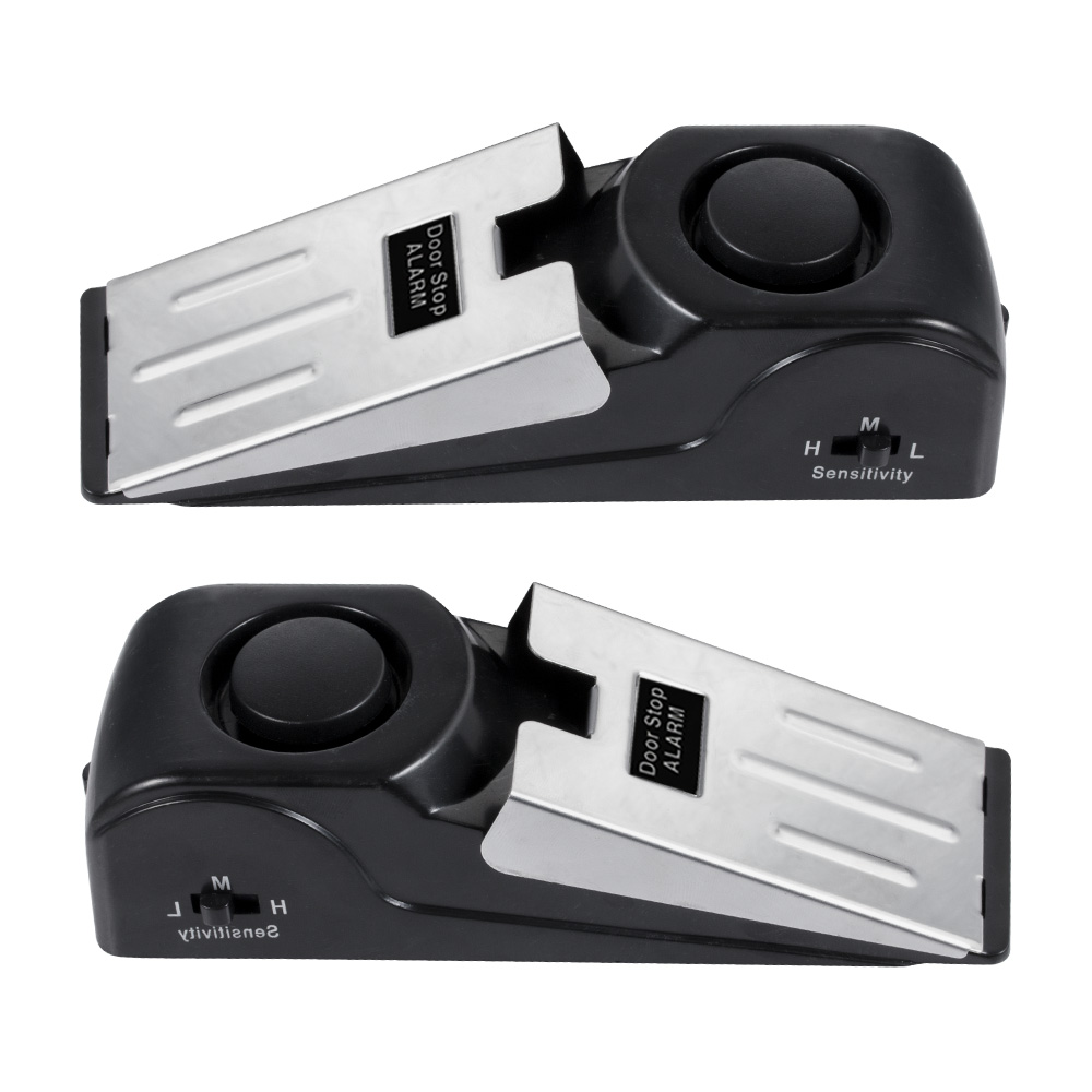 Door Stop Alarm - 2 Stück Türstopper-Alarm für Zuhause, Hotel,