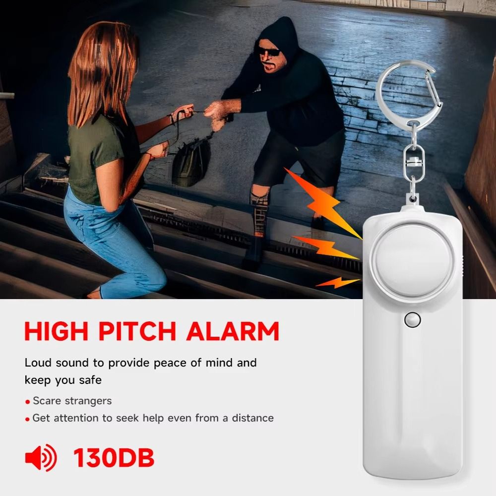 Personal Alarm Keychain - 130dB lauter persönlicher Sicherheitsalarm, lauter Ton,