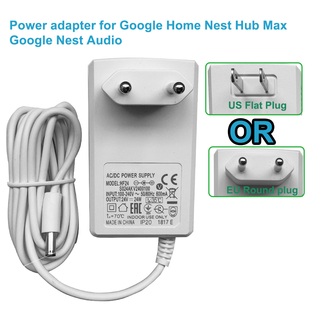 24V Netzteiladapter für Google – Google Speaker Nest Audio Bewertung und Preis